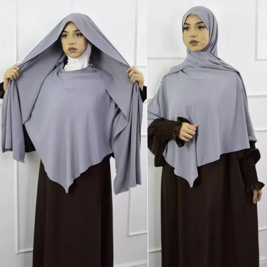 Anti Slip Muslim Hijab Set Jersey Khimar Abaya - Lena & Miles Exquisite Boutique LLC.