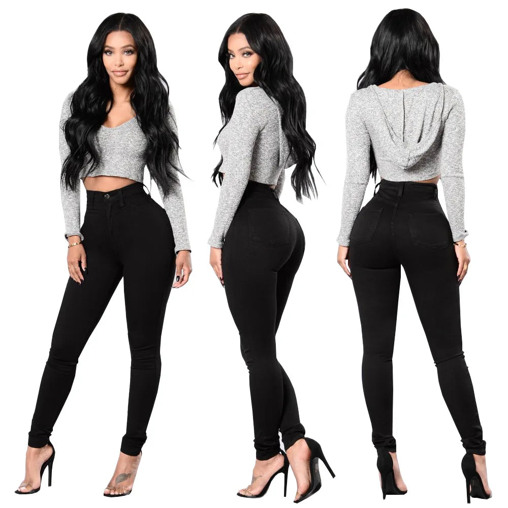 Skinny Jeans Women Pencil Pants Super Stretch Denim Sexy Slim Women