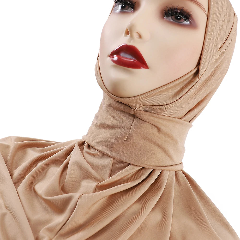 Ready To Wear Full Cover Inner Instant Hijab - Lena & Miles Exquisite Boutique LLC.