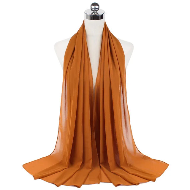 Women Muslim Chiffon Hijab Shawls Scarf - Lena & Miles Exquisite Boutique LLC.