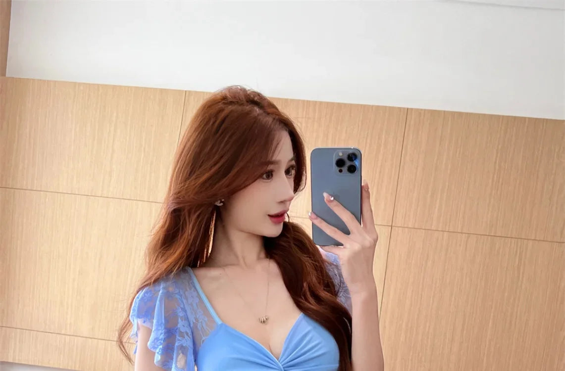 Lace Coquette Short Dresses for Women Sexy Tight Woman Dress Bodycon Mini Corset A Line Elegant Party High Quality Luxury Y2k