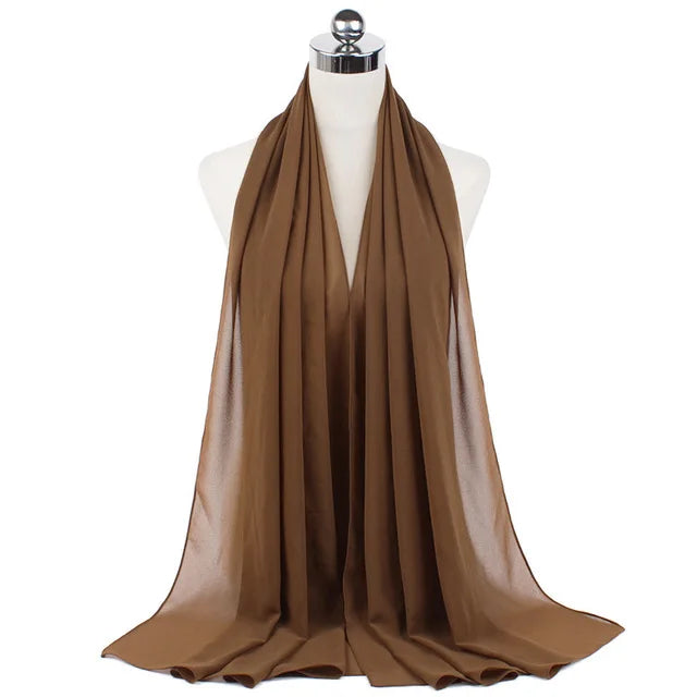 Women Muslim Chiffon Hijab Shawls Scarf - Lena & Miles Exquisite Boutique LLC.