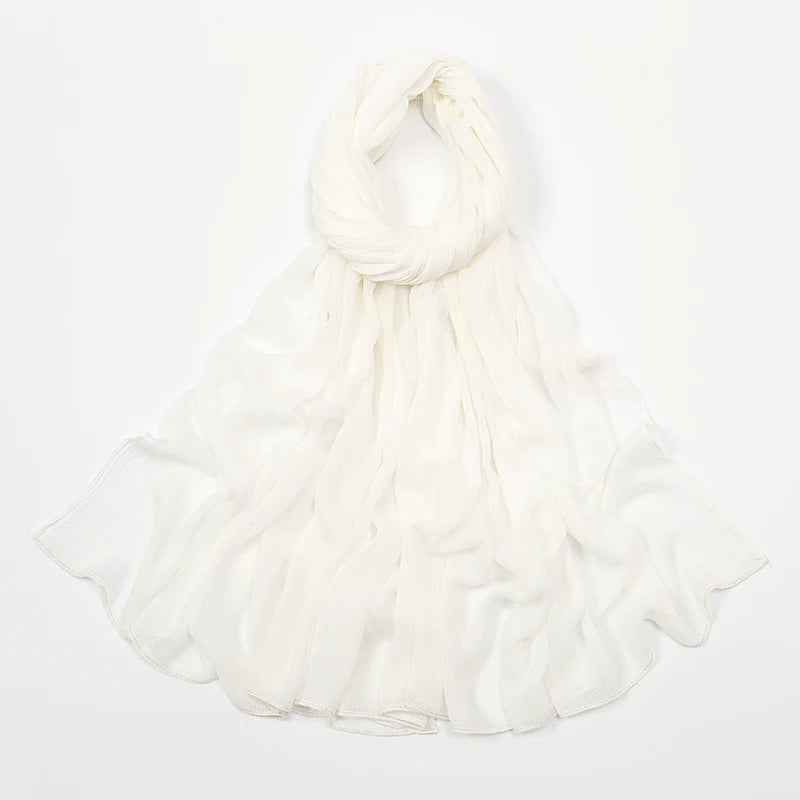 Shawls Solid Headscarf Wraps Big Size Plain Islam - Lena & Miles Exquisite Boutique LLC.