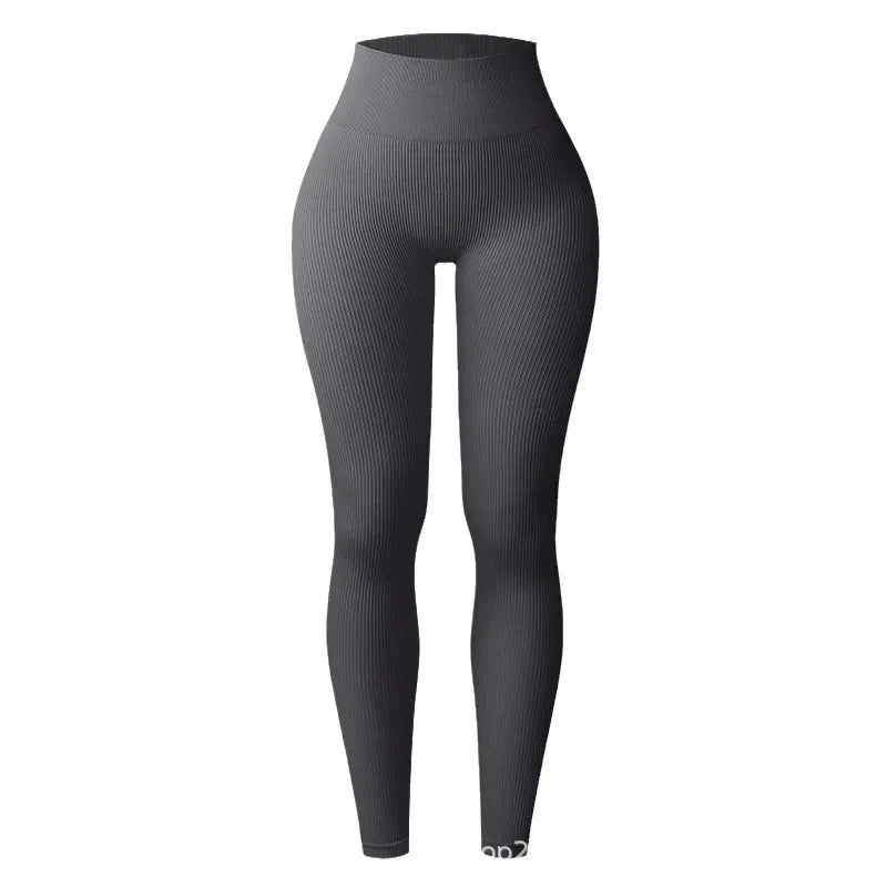 Thread Knitted Leggings Women Seamless Slim Tights Gym
