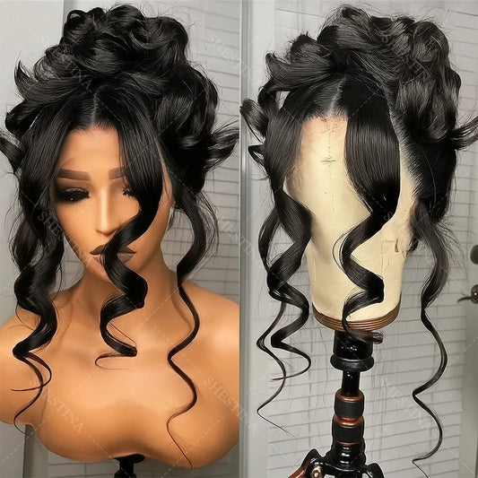 Body Wave 360 Full HD Lace Frontal Wigs Human Hair Preplucked Brazilian Glueless Wig 200 Density 13x4 Lace Front Human Hair Wig