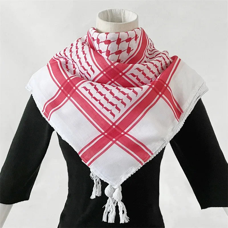Arab Head Scarf Keffiyeh Middle Desert Shemagh Wrap Muslim Headwear Arabian Costume Scarf For Man - Lena & Miles Exquisite Boutique LLC.