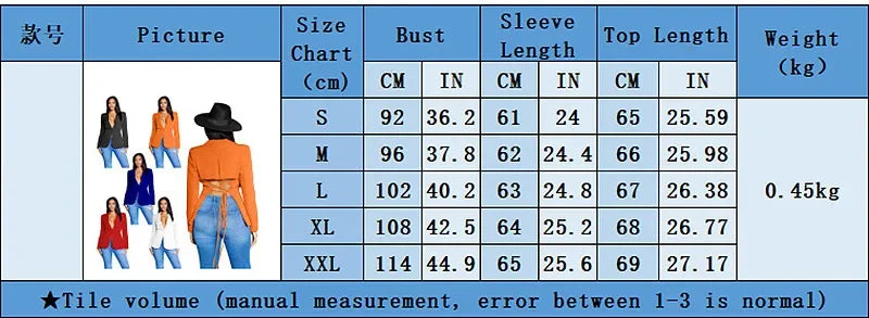 Women Suit Coat Single Button Lapel Deep V Neck Blazer Solid Color Formal Business