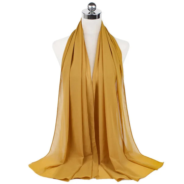 Women Muslim Chiffon Hijab Shawls Scarf - Lena & Miles Exquisite Boutique LLC.