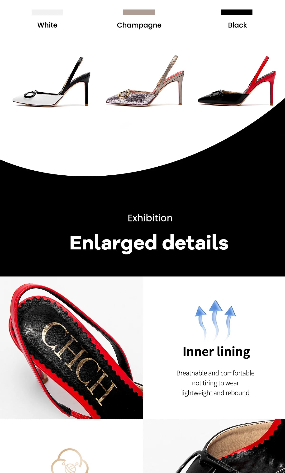 Women's High Heels Sharp tip Destiny Closed Toe