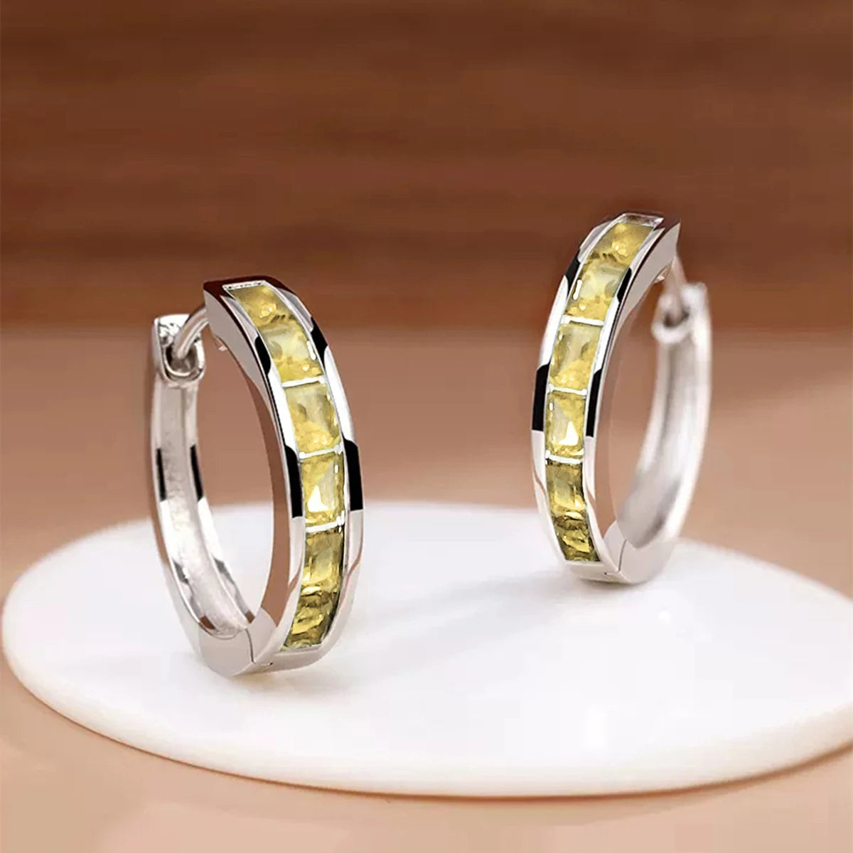 Classic Design Women Hoop Earrings Full