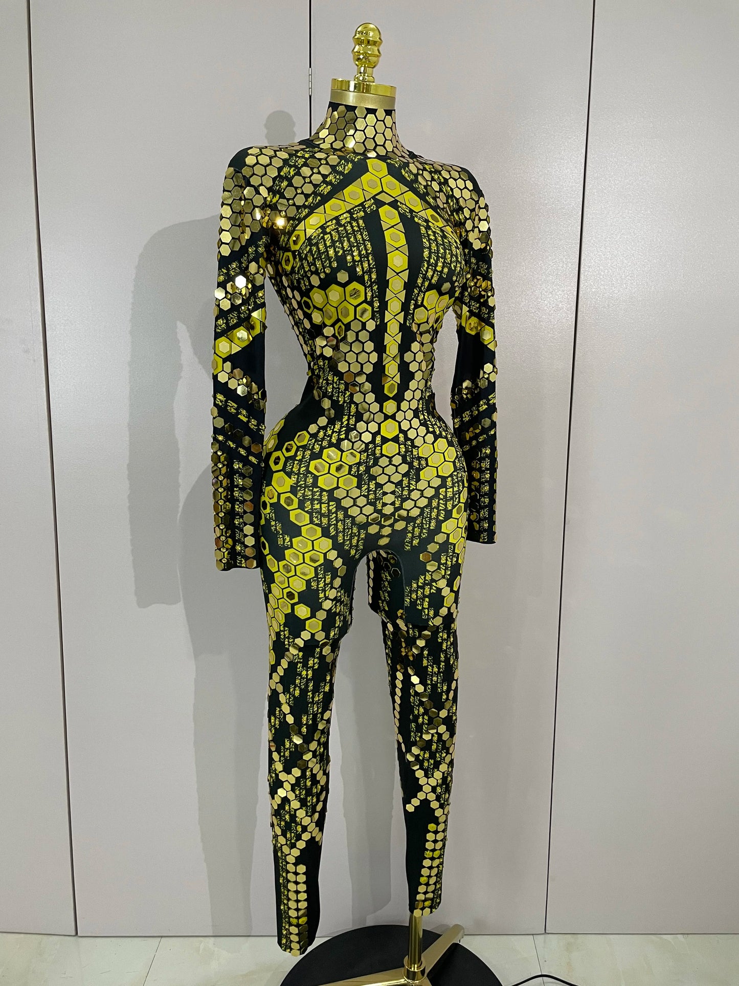 Women Prom Dancer Singer Costume Evening Birthday Show Stage Outfit