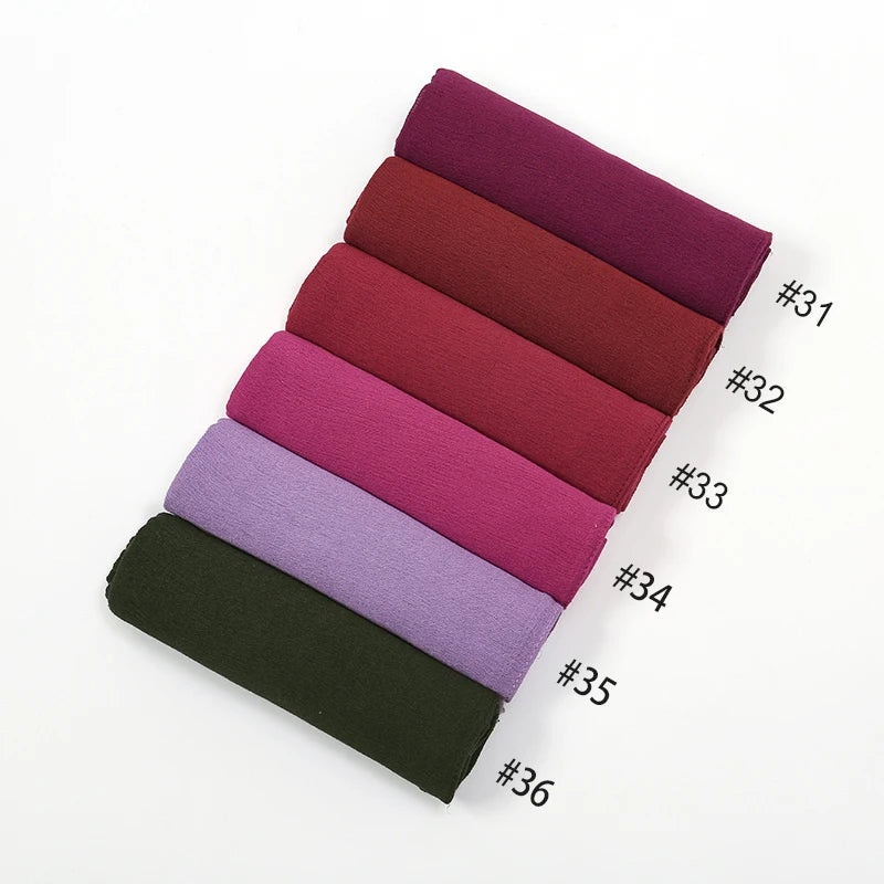 Shawls Solid Headscarf Wraps Big Size Plain Islam - Lena & Miles Exquisite Boutique LLC.