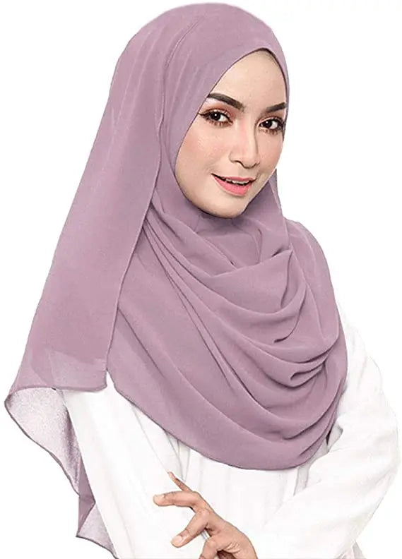 Clearance_Classic Muslim Girl Chiffon Hijab Scarf Women Long Head Wrap For Women Wedding Hijabs Scarves Veil 180*70cm Headscarf_