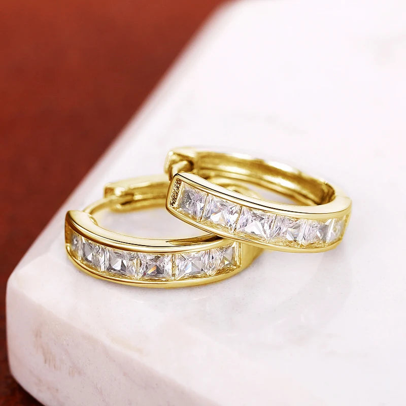 Classic Design Women Hoop Earrings Full
