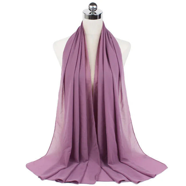 Women Muslim Chiffon Hijab Shawls Scarf - Lena & Miles Exquisite Boutique LLC.