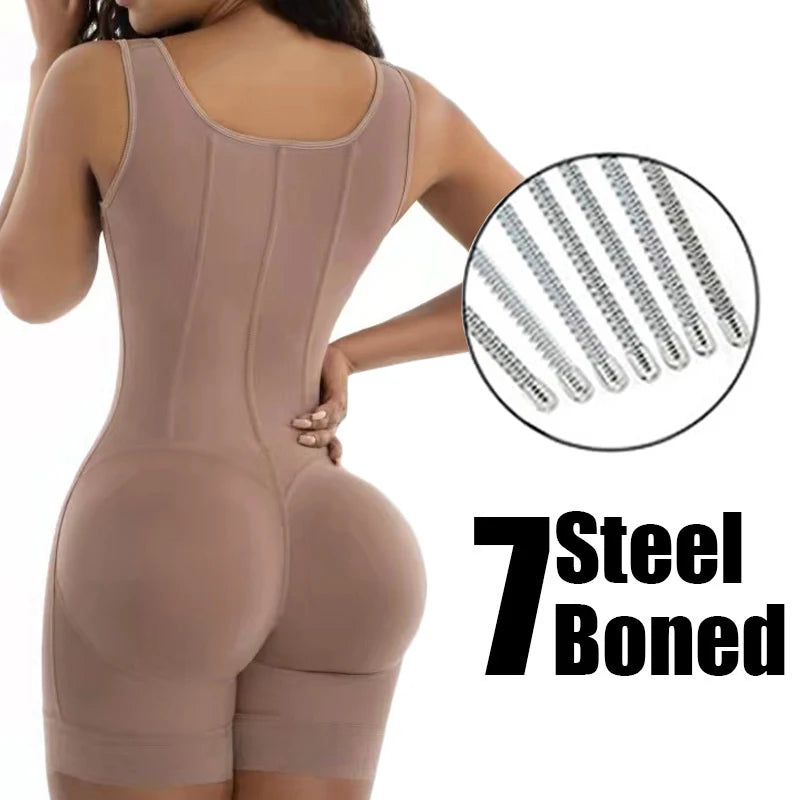 Bodysuits Shapewear Fajas Colombian Girdle Full Body Shaper Sexy Butt Lifter Slimming Sheath Tummy Control Panties Waist Trainer - Lena & Miles Exquisite Boutique LLC.