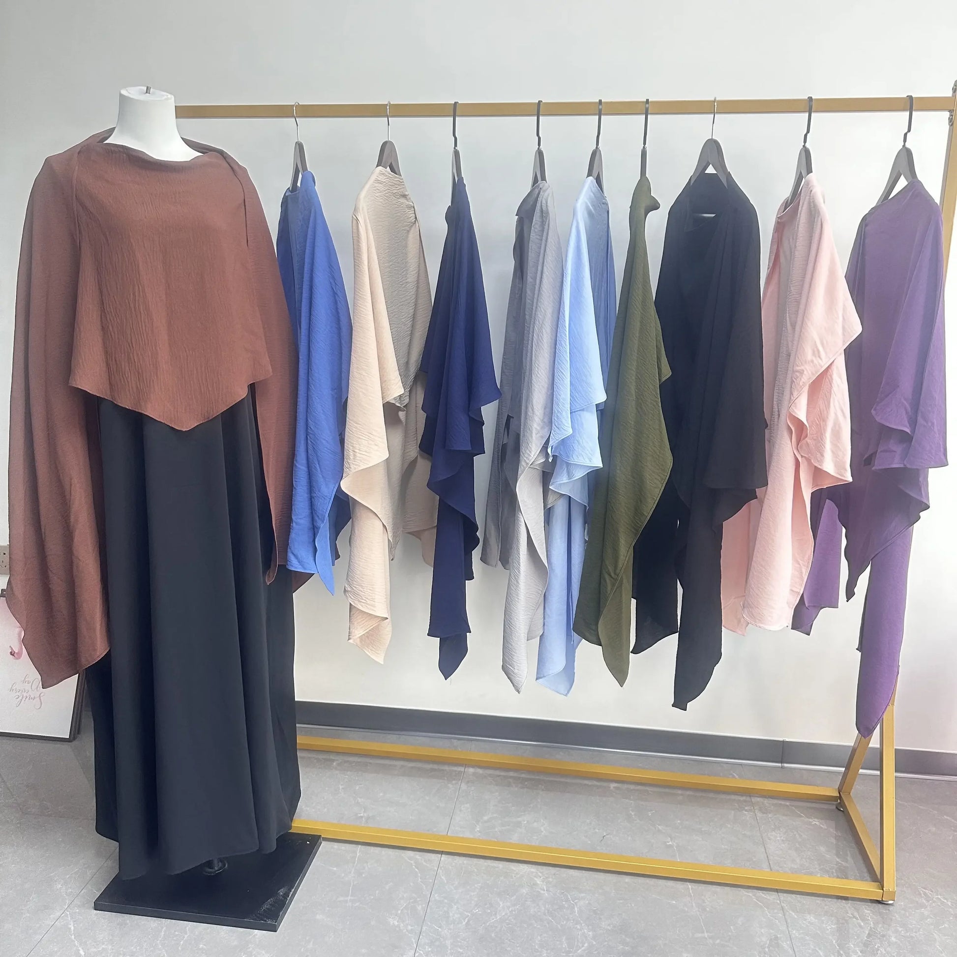 Anti Slip Muslim Hijab Set Jersey Khimar Abaya - Lena & Miles Exquisite Boutique LLC.