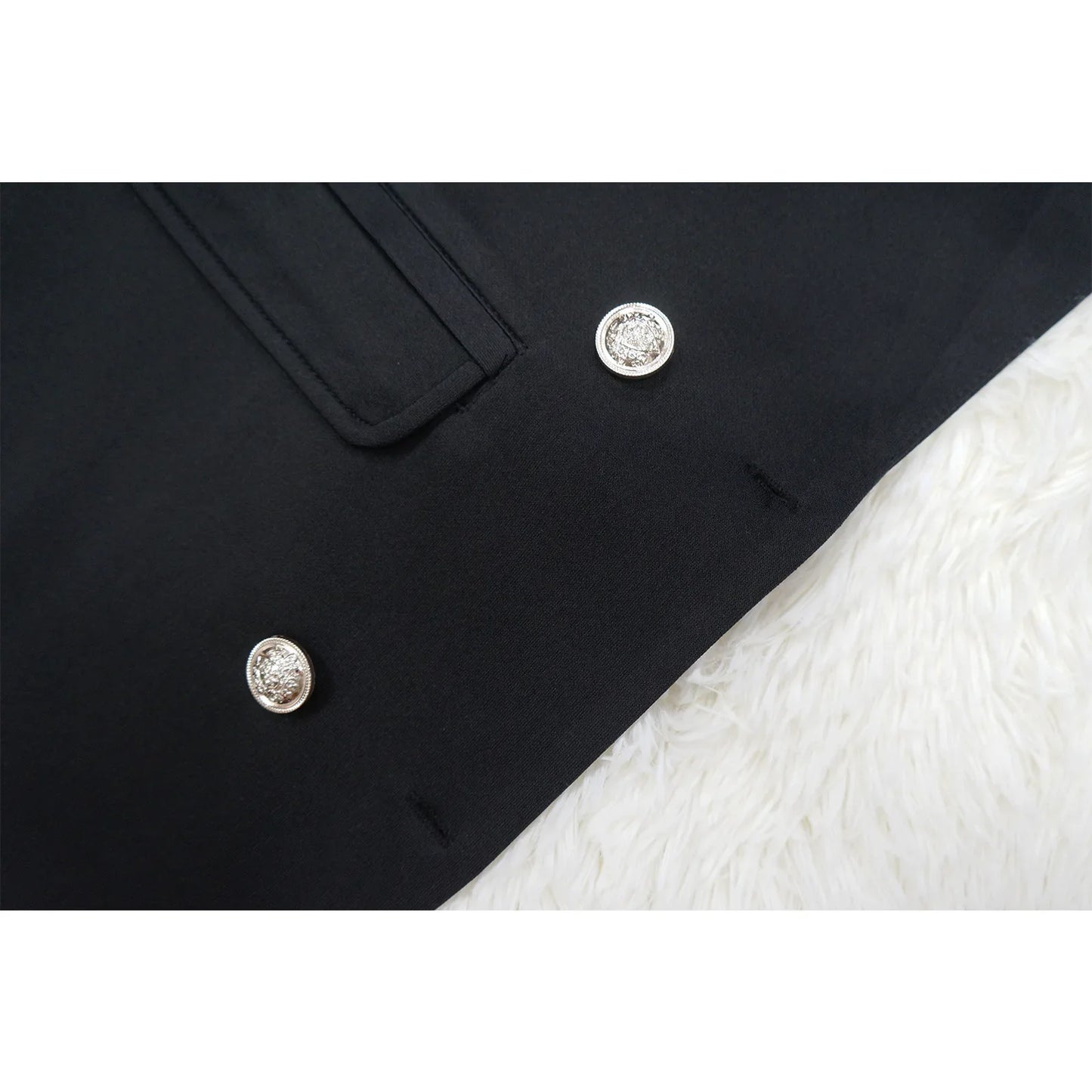 Women Blazer 2024 Spring Slim V Collar Long Sleeve Elegant Female Suit Double