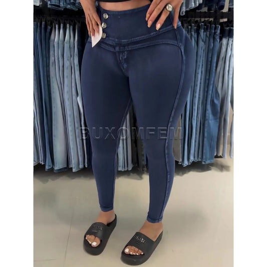 Jeans Denim Pants New 2025 Push Up Tight Pants Slim Fit Women's Stylish Bottoms