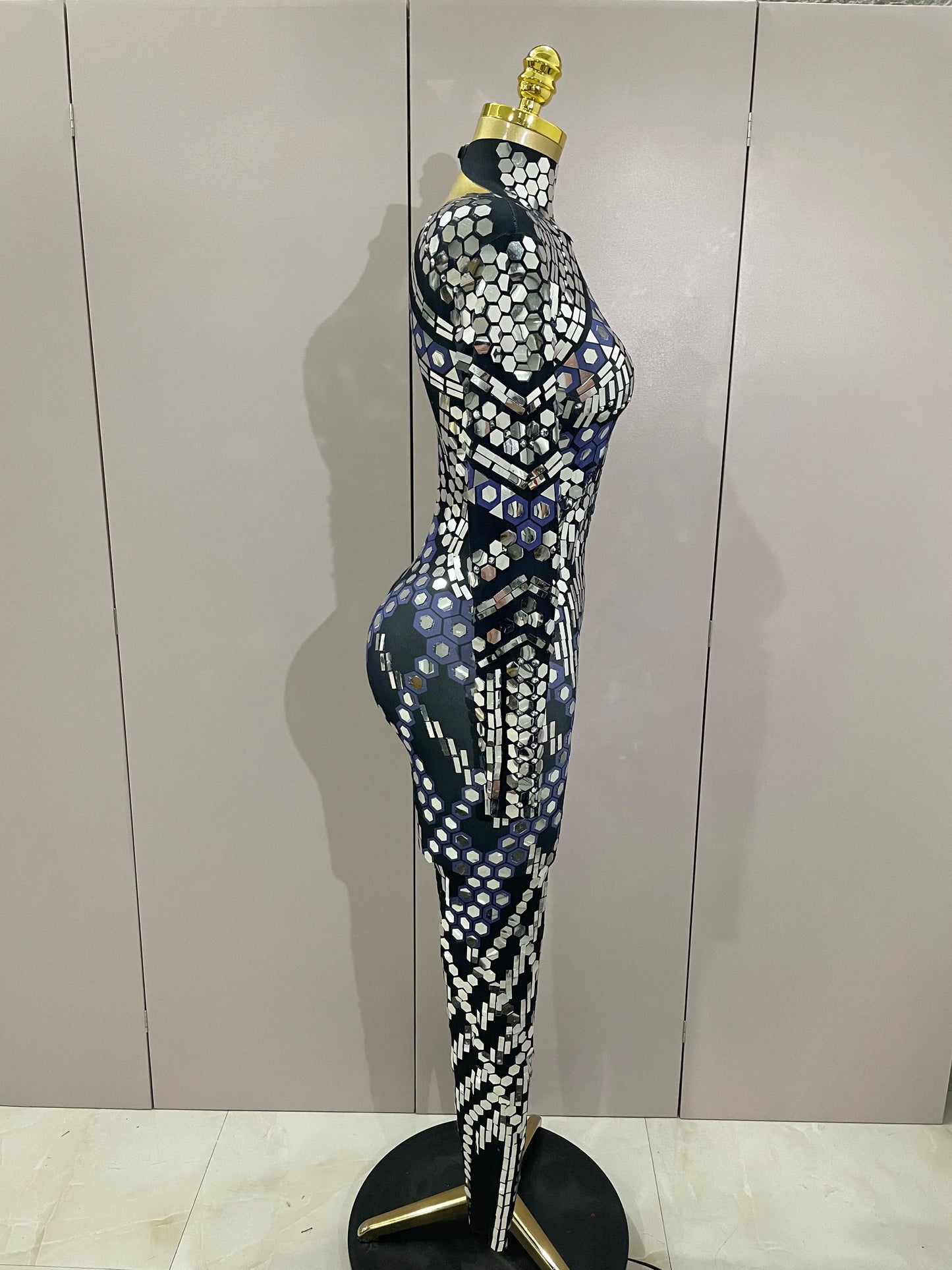 Women Prom Dancer Singer Costume Evening Birthday Show Stage Outfit