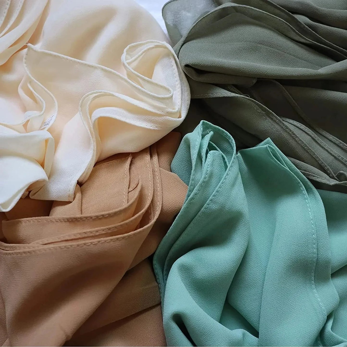 Muslim Chiffon Hijab Scarf Women Long Solid Color Head Wrap For Women Hijabs Scarves Ladies Muslim Veil Jersey Hijabs