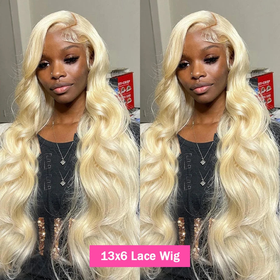 30 Inch Blonde Body Wave Lace Front Human Hair Wig 13x6 HD Lace Human Hair Wig 613 Pre Plucked 13x4 Lace Full Frontal Wigs 100%