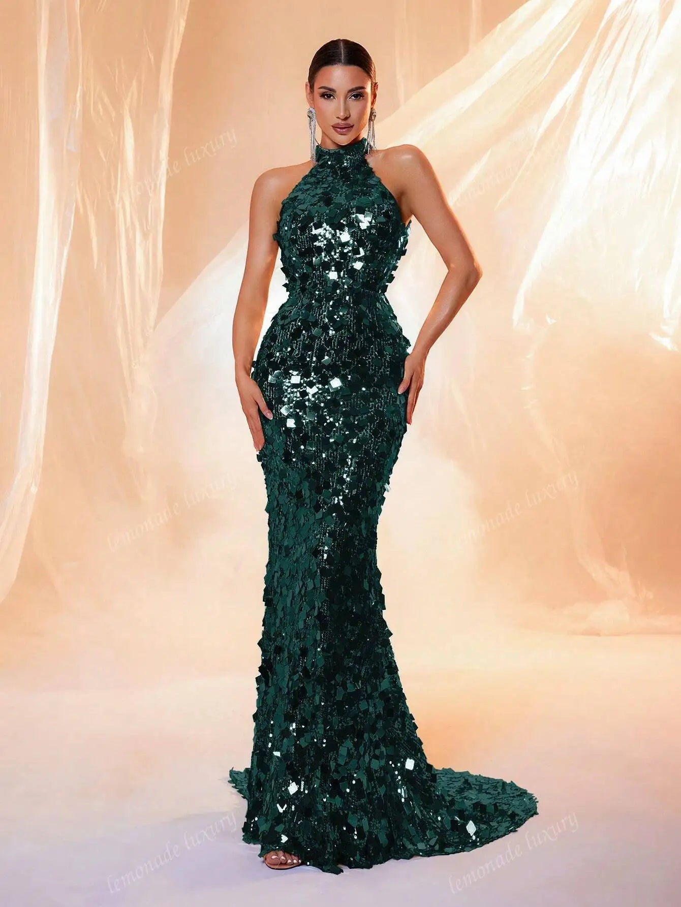 Prom Gown Wedding Guest Dinner Maxi Dress for Women LM86444