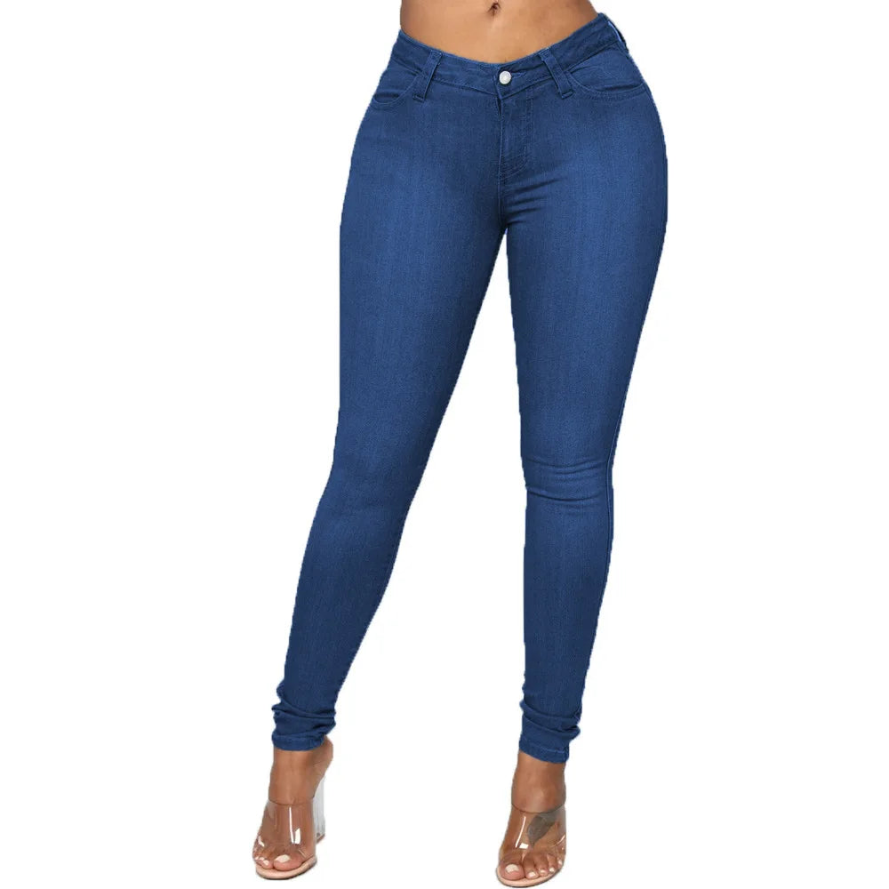 Skinny Jeans Women Pencil Pants Super Stretch Denim Sexy Slim Women