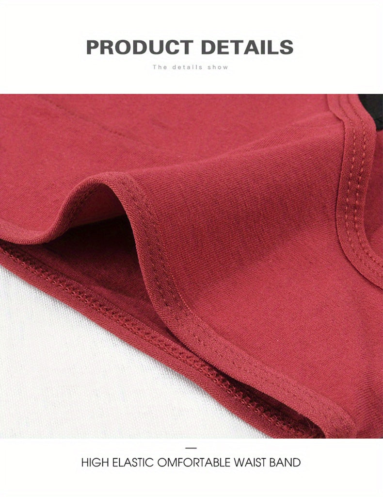 3pcs Simple Period Panties, Comfort Mid-high Waist Physiological Briefs, Breathable Postpartum Panty, Menstruation Panties, Women's Underwear & Lingerie - Lena & Miles Exquisite Boutique LLC.