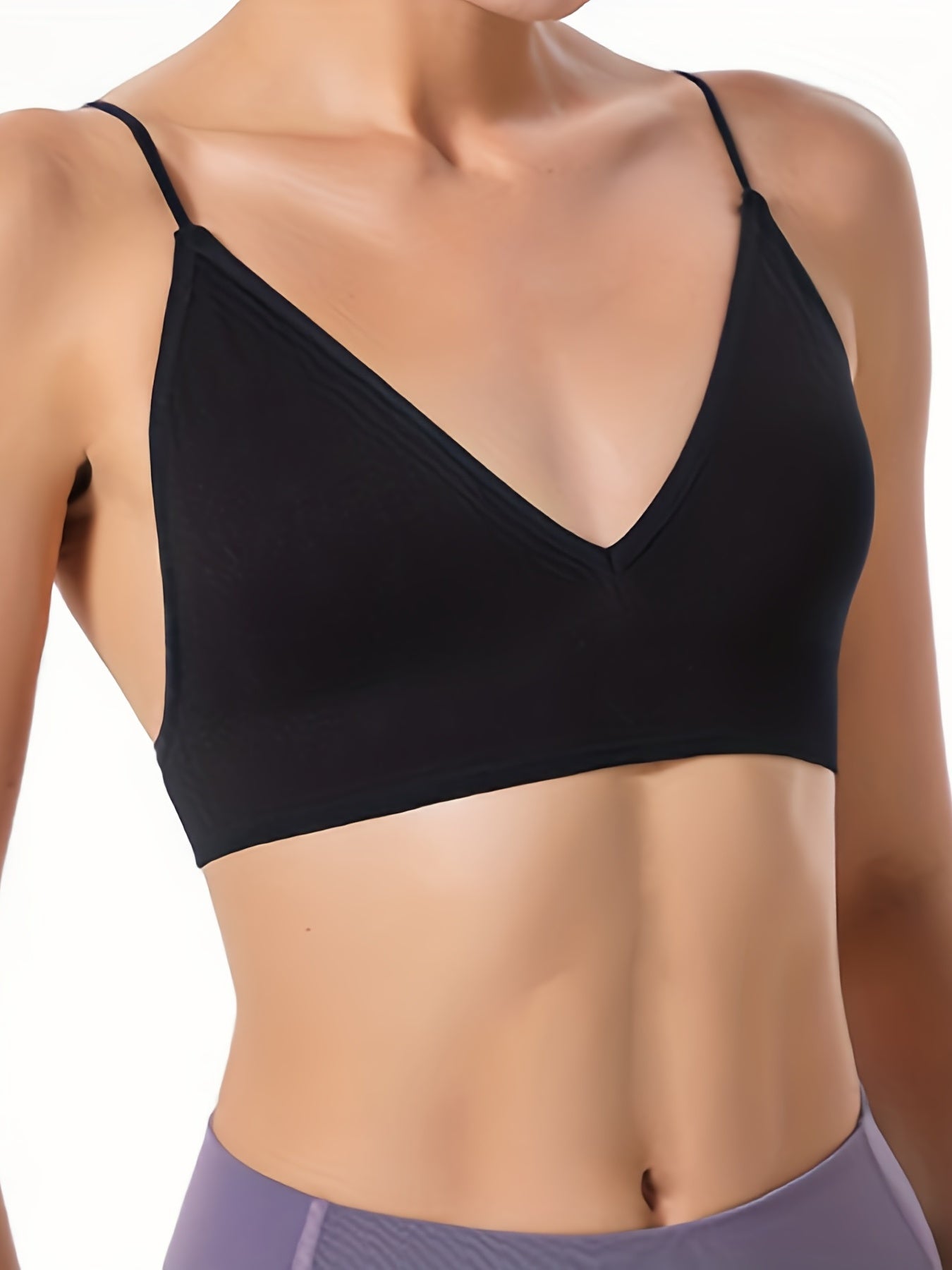 Wireless Triangle Cups Bra, Comfy & Soft Seamless Intimates Bra, Women's Lingerie & Underwear