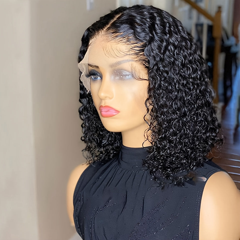 150% Density Water Wave Short Bob Wig 13x4 - Lena & Miles Exquisite Boutique LLC.