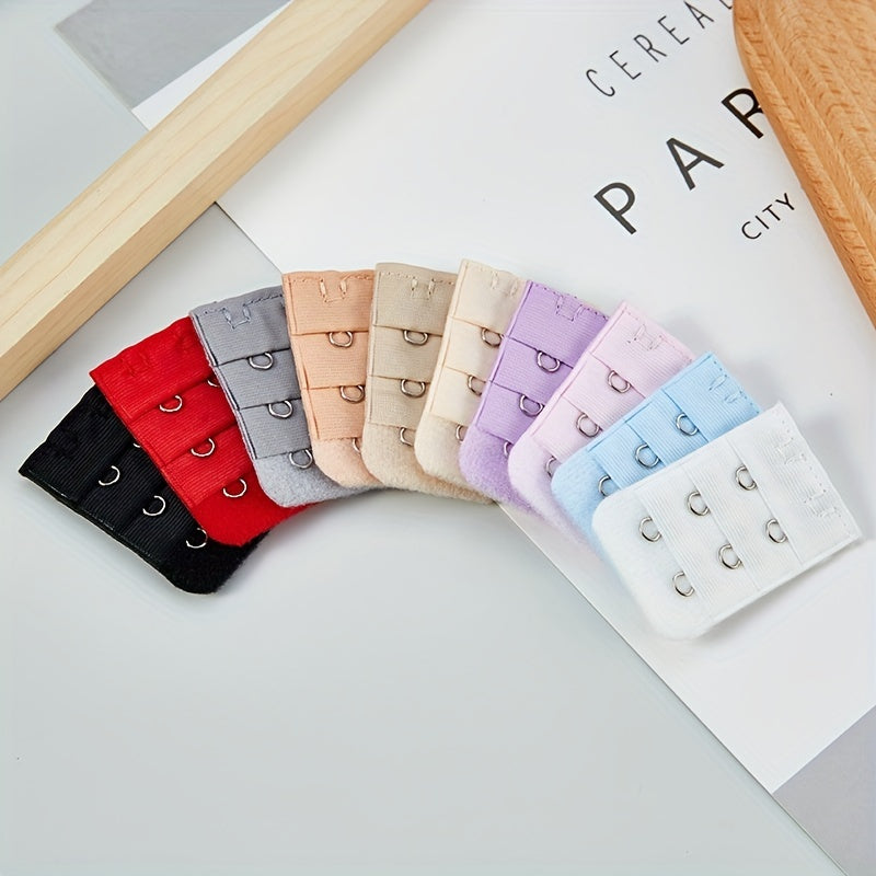 10 Pcs Adjustable 2 Hooks Bra Extenders Buckles for Comfortable Braless Look, Women's Lingerie & Underwear Accessories - Lena & Miles Exquisite Boutique LLC.