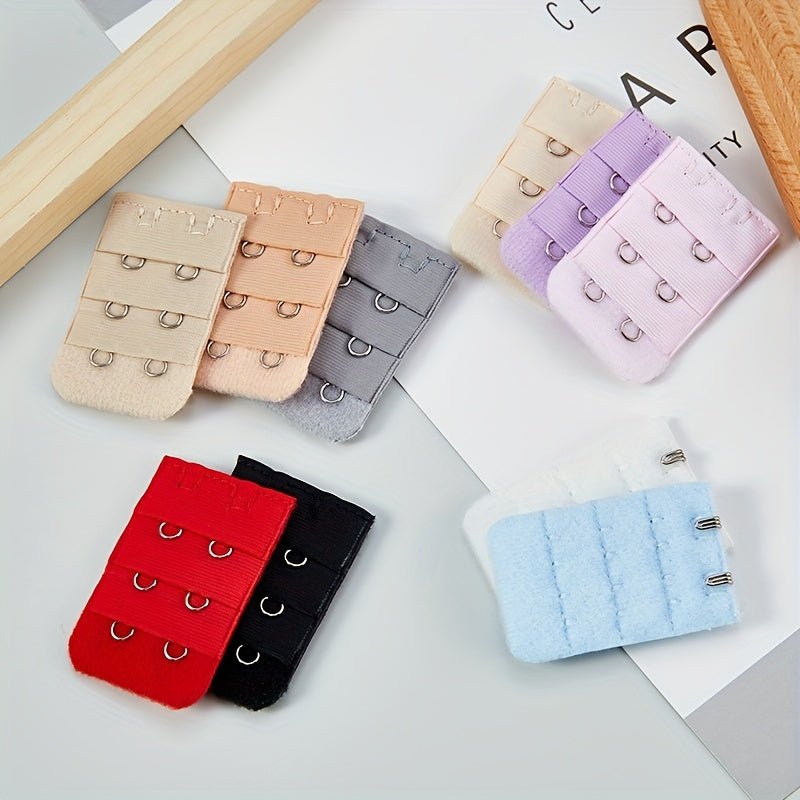 10 Pcs Adjustable 2 Hooks Bra Extenders Buckles for Comfortable Braless Look, Women's Lingerie & Underwear Accessories - Lena & Miles Exquisite Boutique LLC.