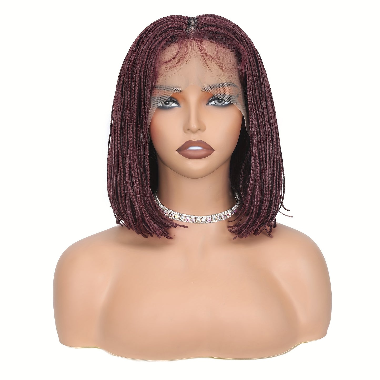 12 Inch Short Kinky Twist Braided Wigs For Women Heat Resistant Crochet Box Braided Wigs African Synthetic Braiding Hair Wigs - Lena & Miles Exquisite Boutique LLC.