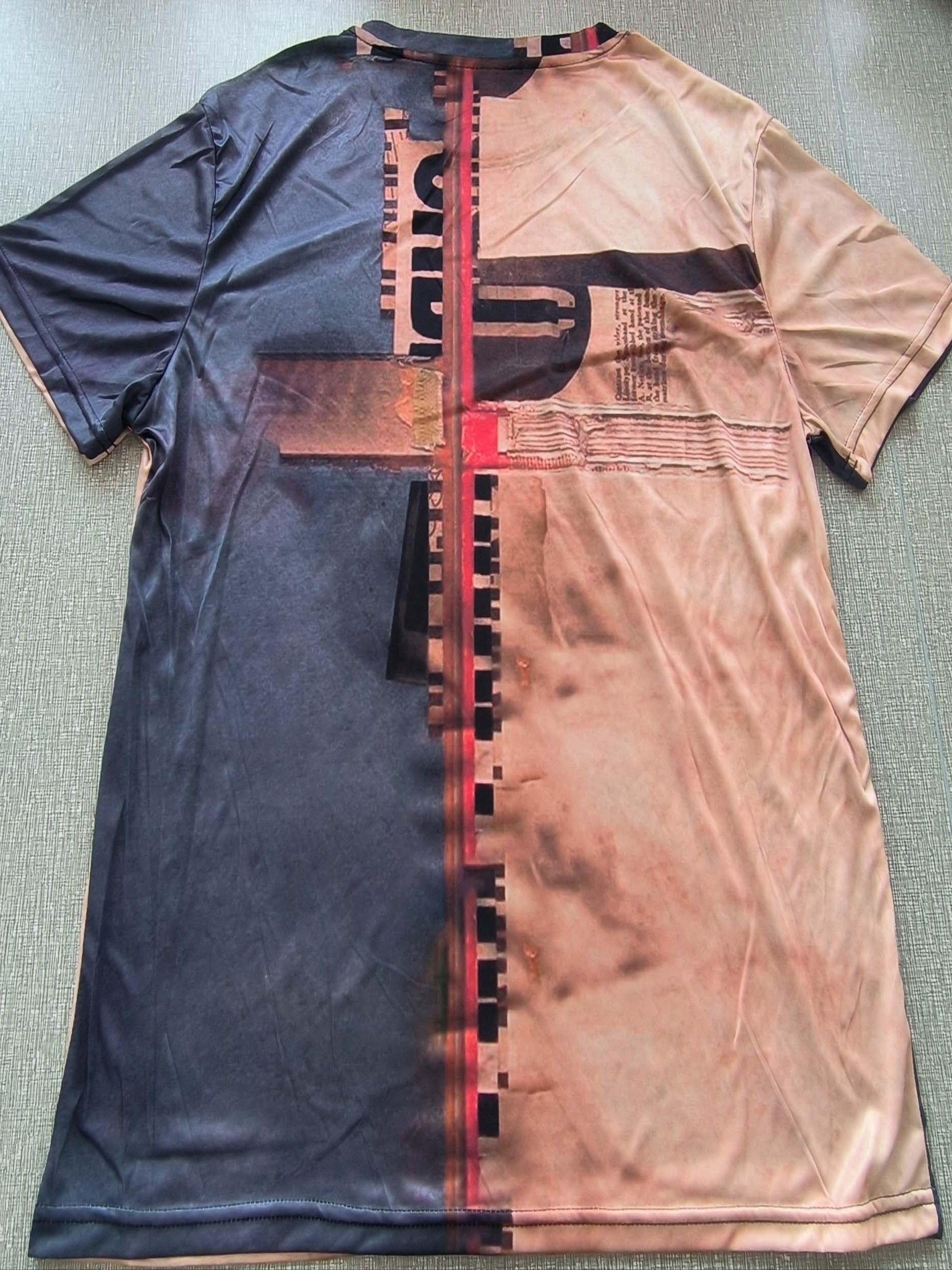 3D Retro Pattern Print, Men's Graphic Design - Lena & Miles Exquisite Boutique LLC.