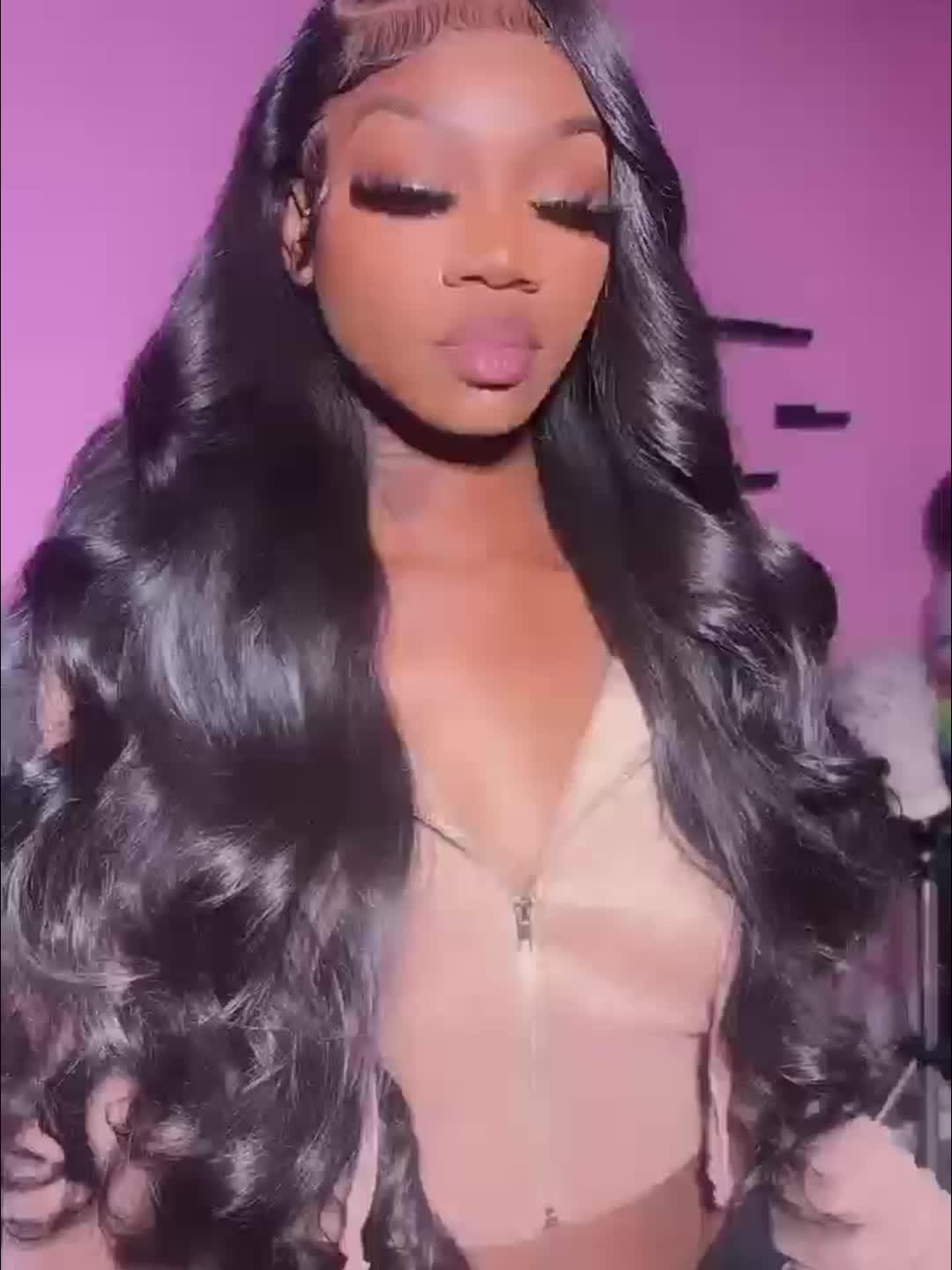 180% Density Human Hair Body Wave Wigs - Ultra-Realistic 13x6 Lace Front - Pre-Plucked, Glueless Design with Baby Hair - HD Transparent Lace Frontal - Luxurious Natural Black Color - Lena & Miles Exquisite Boutique LLC.