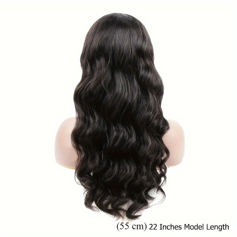 180% Density Human Hair Body Wave Wigs - Ultra-Realistic 13x6 Lace Front - Pre-Plucked, Glueless Design with Baby Hair - HD Transparent Lace Frontal - Luxurious Natural Black Color - Lena & Miles Exquisite Boutique LLC.