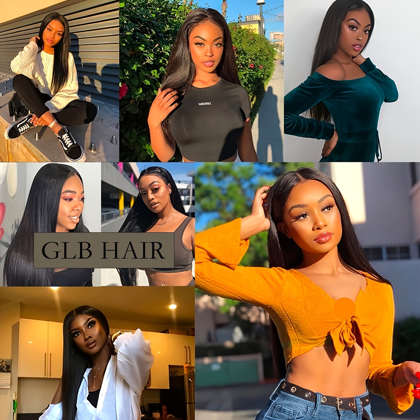 180% Density Virgin Human Hair Wigs - 13x4 Straight HD Lace Front, Pre-Plucked, Transparent Lace, Natural Black, For Women, Baby Hair Included - Effortless Glamour - Lena & Miles Exquisite Boutique LLC.