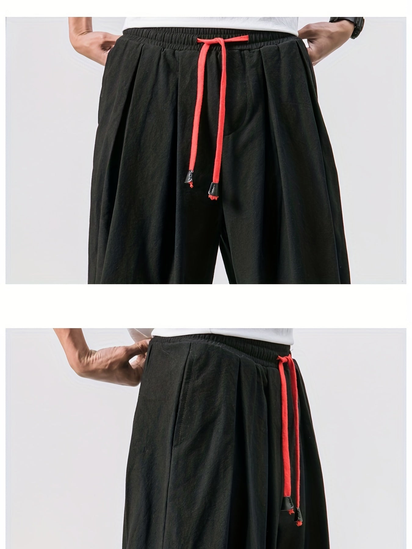 Men's Stylish Harem Cropped Pants, Casual - Lena & Miles Exquisite Boutique LLC.