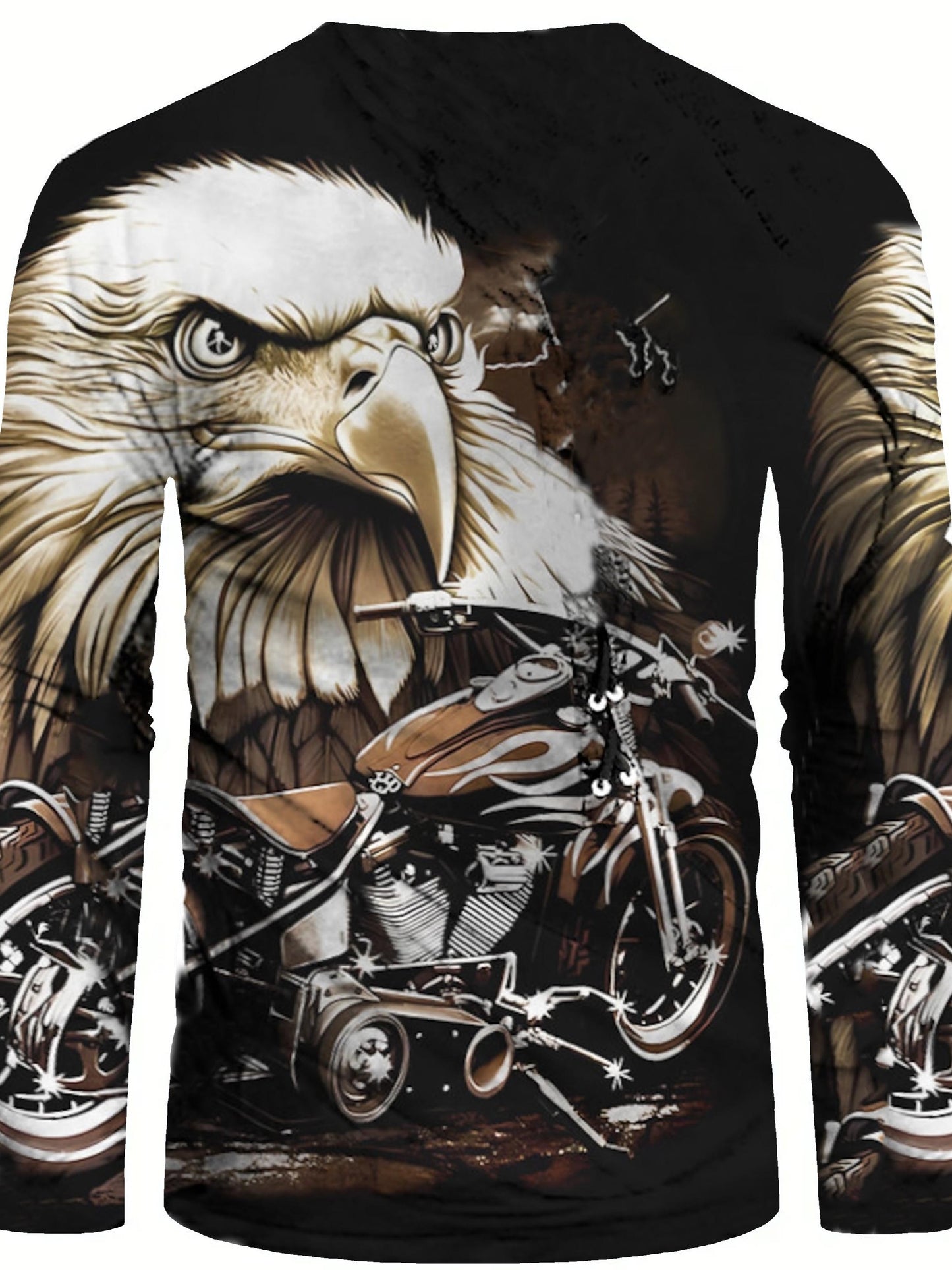 3D Eagle Pattern Print, Men's Graphic Design V - Lena & Miles Exquisite Boutique LLC.