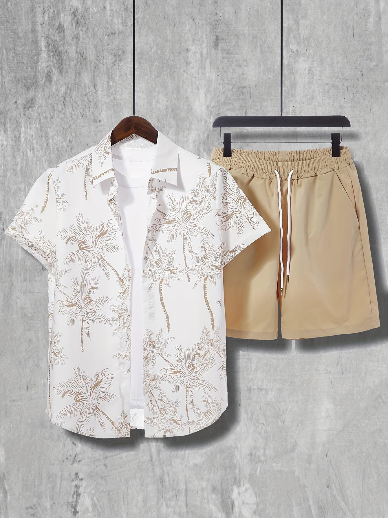 2pcs Men's Summer Leisure Set, Men - Lena & Miles Exquisite Boutique LLC.