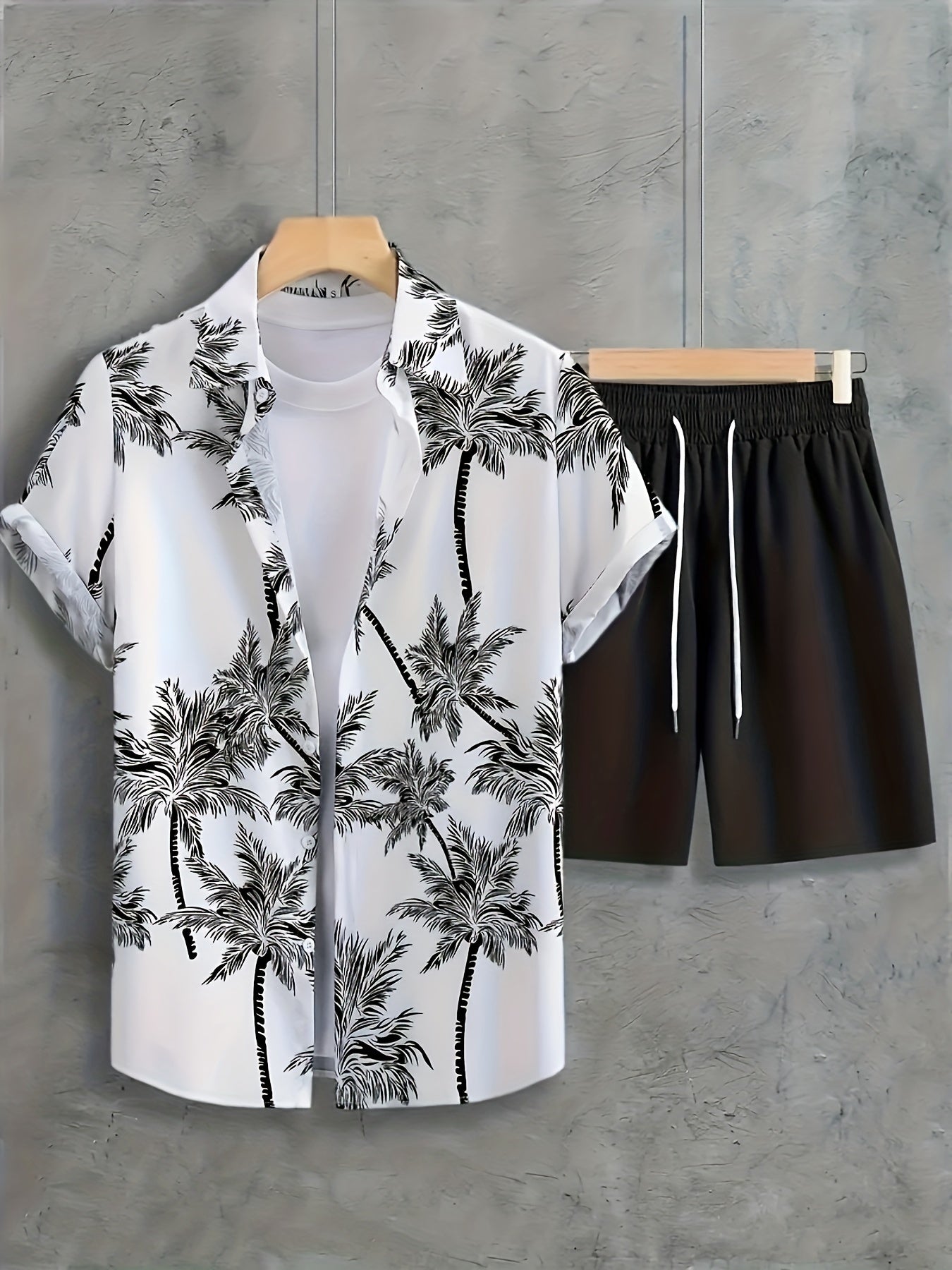 2pcs Men's Summer Leisure Set, Men - Lena & Miles Exquisite Boutique LLC.