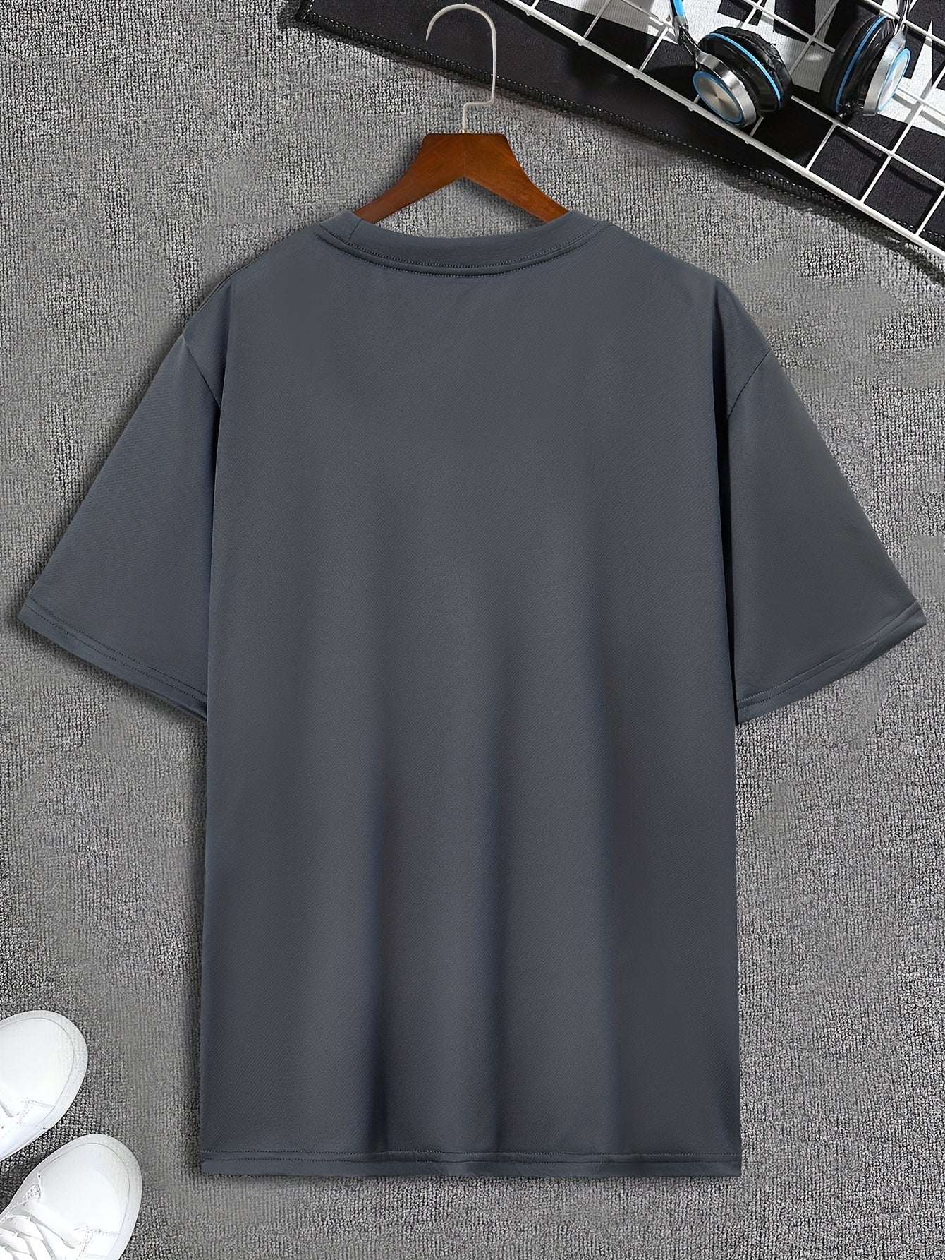 Funny Skeleton Print, Men's Graphic Design Crew Neck Active T-shirt, Casual Comfy Tees Tshirts For Summer, Men's Clothing Tops For Daily Gym Workout Running - Lena & Miles Exquisite Boutique LLC.