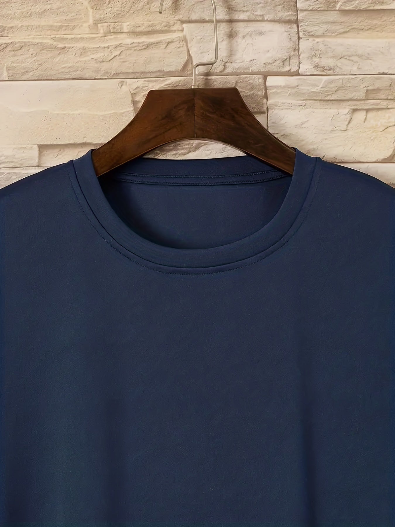 "Tattooed Gentlemen", Men's Letter Print T-shirt, Casual Comfy Slightly Stretch Crew Neck Tee, Men's Clothing For Summer Outdoor - Lena & Miles Exquisite Boutique LLC.