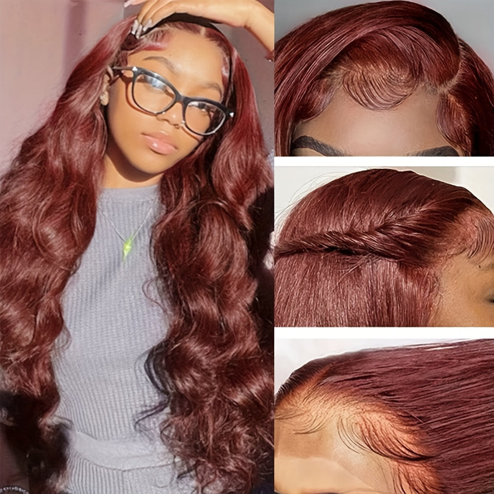 Reddish Brown Lace Front Human Hair Wigs - Lena & Miles Exquisite Boutique LLC.