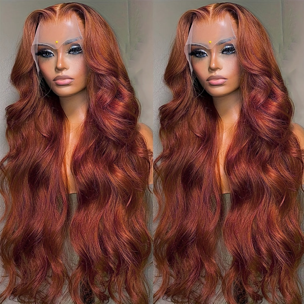 Reddish Brown Lace Front Human Hair Wigs - Lena & Miles Exquisite Boutique LLC.