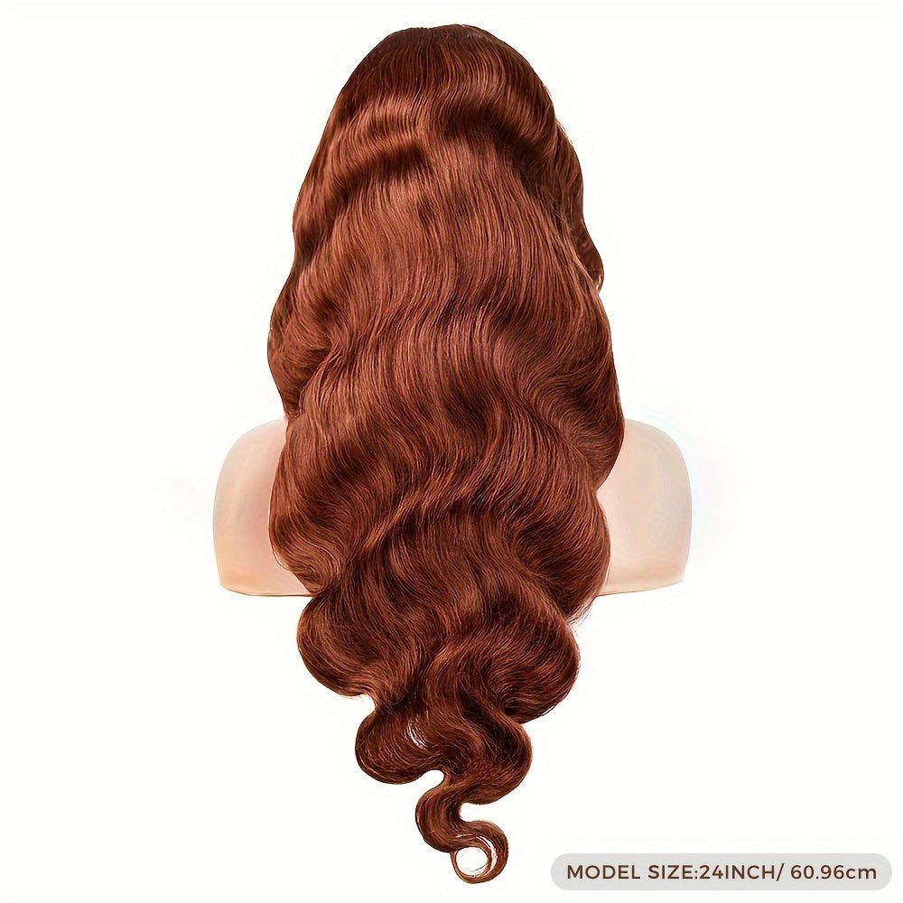 Reddish Brown Lace Front Human Hair Wigs - Lena & Miles Exquisite Boutique LLC.