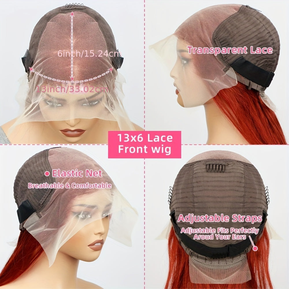 Reddish Brown Lace Front Human Hair Wigs - Lena & Miles Exquisite Boutique LLC.