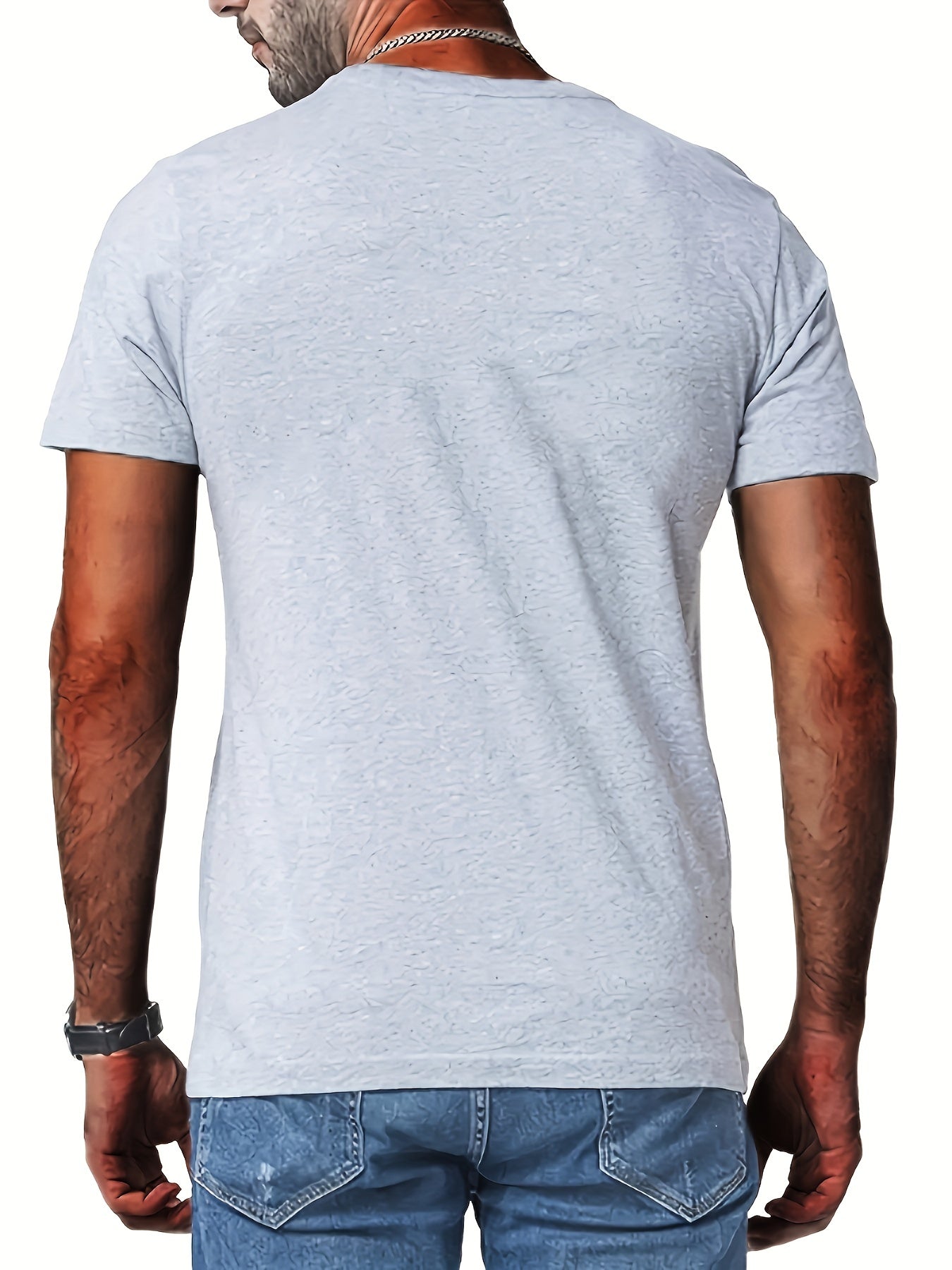 "Black Sheep Of My Family", Men's Sheep Graphic T-shirt, Casual Comfy Slightly Stretch Crew Neck Tee, Men's Clothing For Summer Outdoor - Lena & Miles Exquisite Boutique LLC.