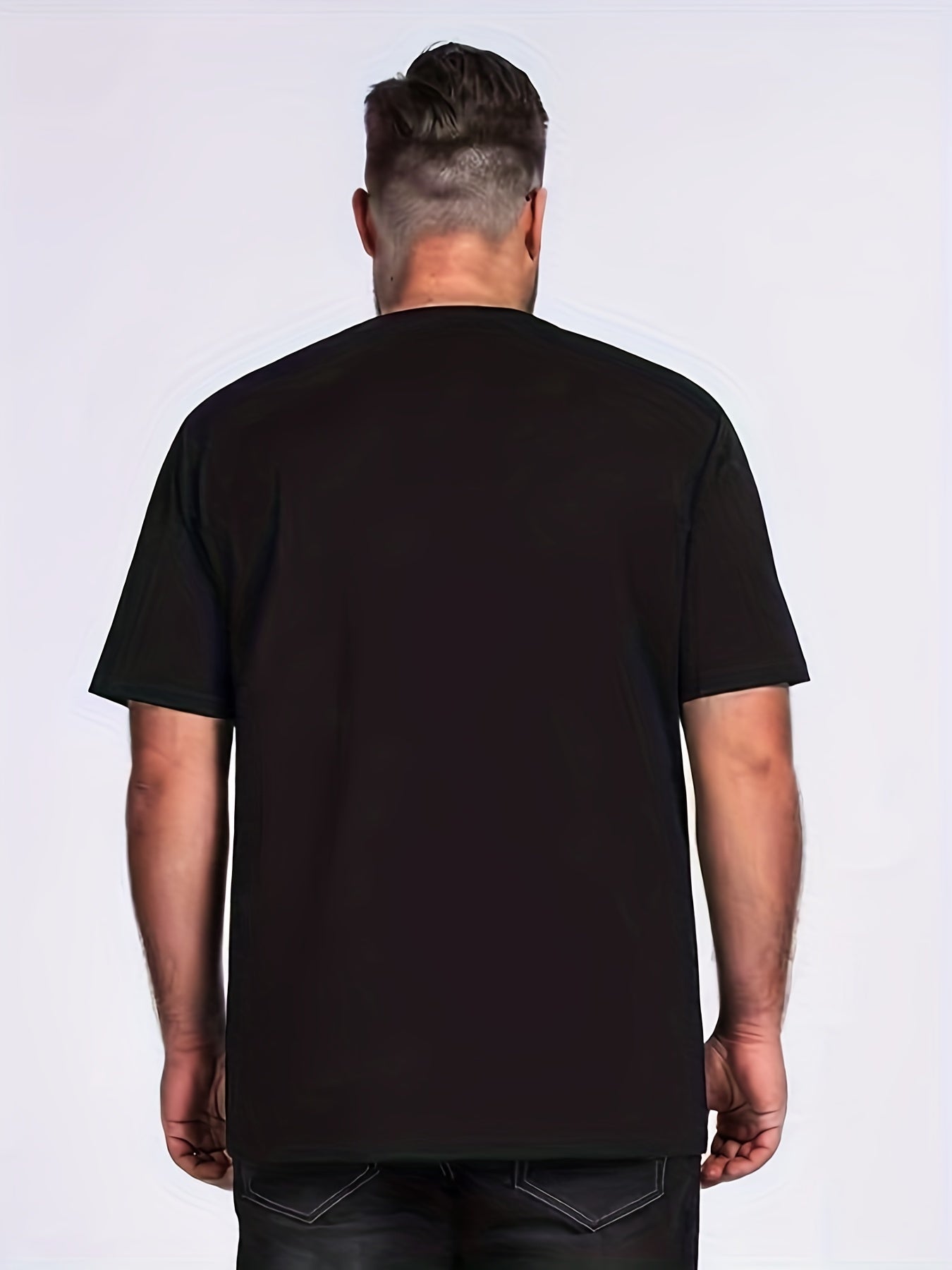 Men's Ink Addict Print T-shirt, Casual Comfy Slightly Stretch Crew Neck Tee, Men's Clothing For Summer Outdoor - Lena & Miles Exquisite Boutique LLC.